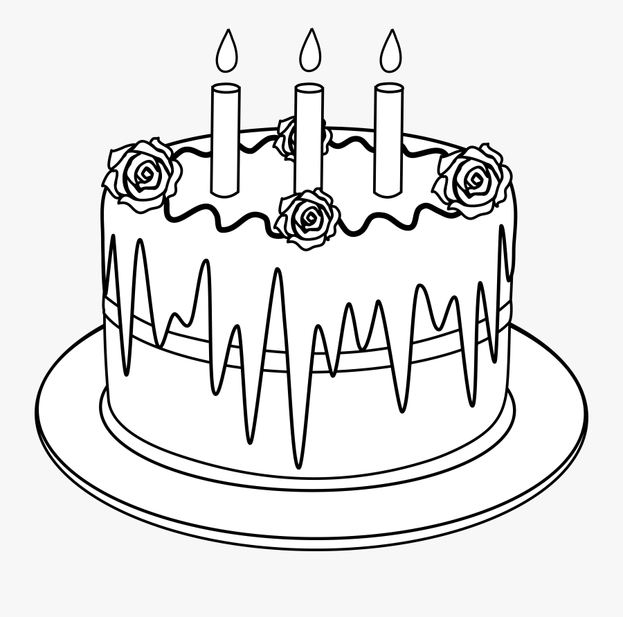 Temporary - Birthday Cake Drawing Png, Transparent Clipart