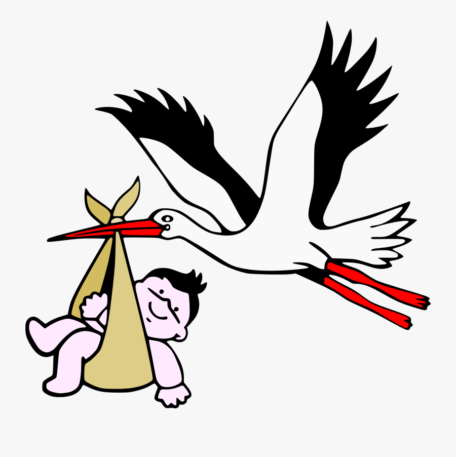 Stork With New-born Child - Montagne Sainte-victoire, Transparent Clipart