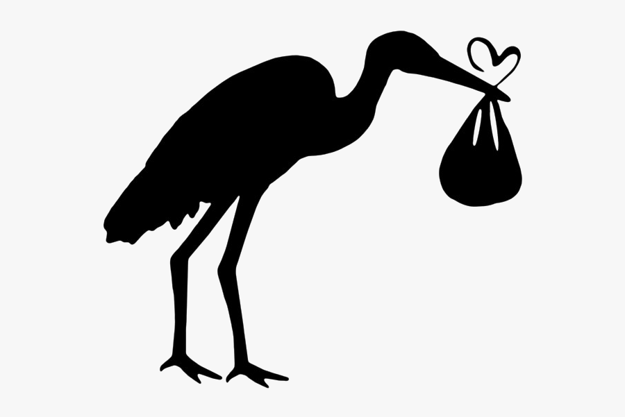 Transparent Stork Clipart Black And White - Coming Soon July 2019 Baby Onesie, Transparent Clipart
