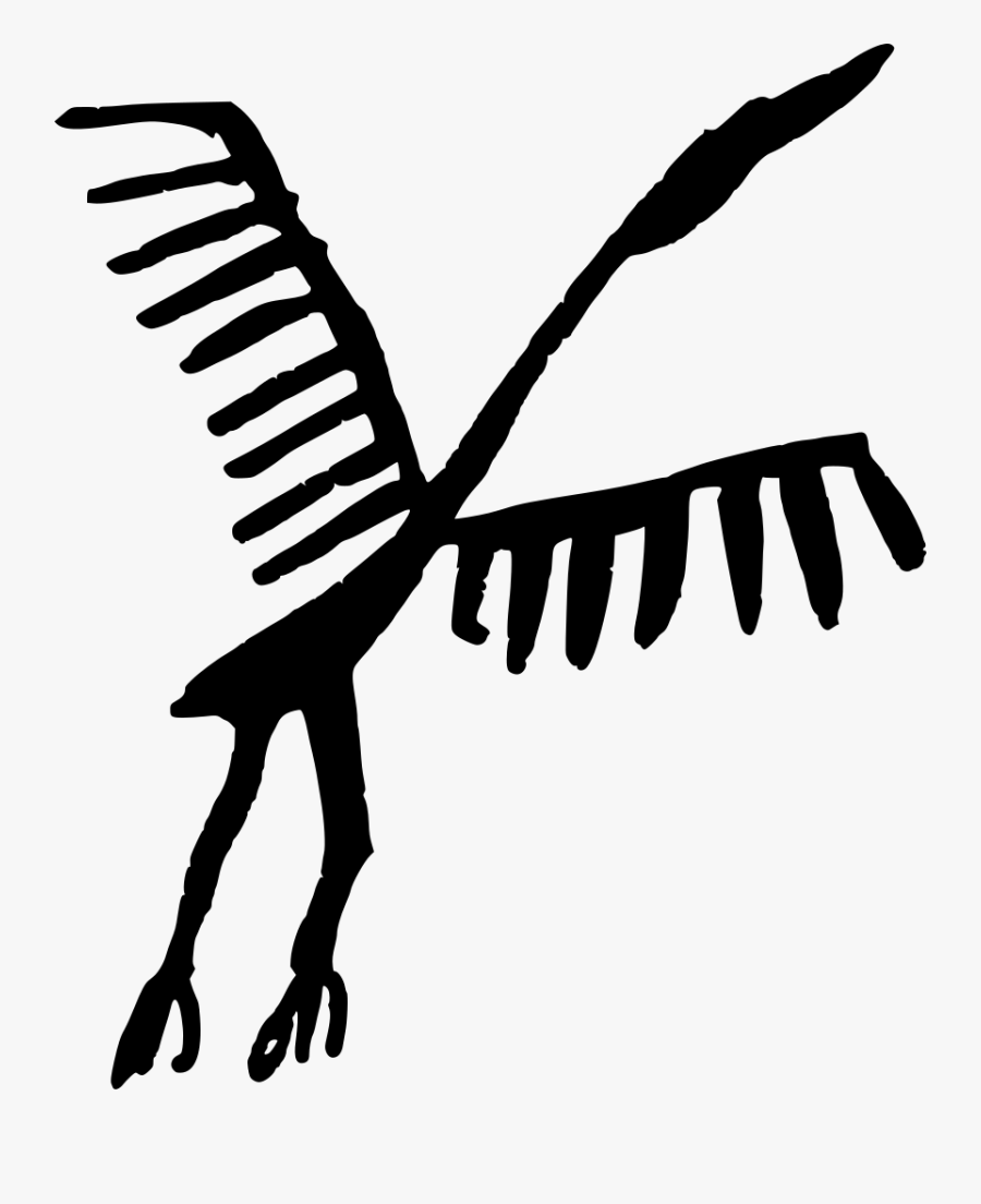 Rock Art Stork Svg Clip Arts, Transparent Clipart