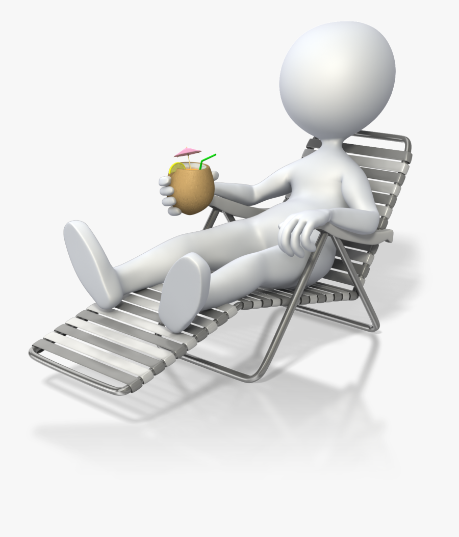 Relax Lounge Chair Drink Vacation, Transparent Clipart