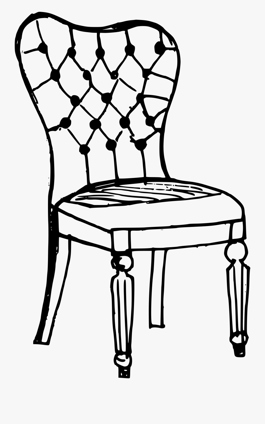 Drawing Image Of Chair, Transparent Clipart