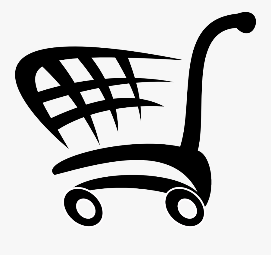 Racing Market Basket - Blue Shopping Cart Logo, Transparent Clipart