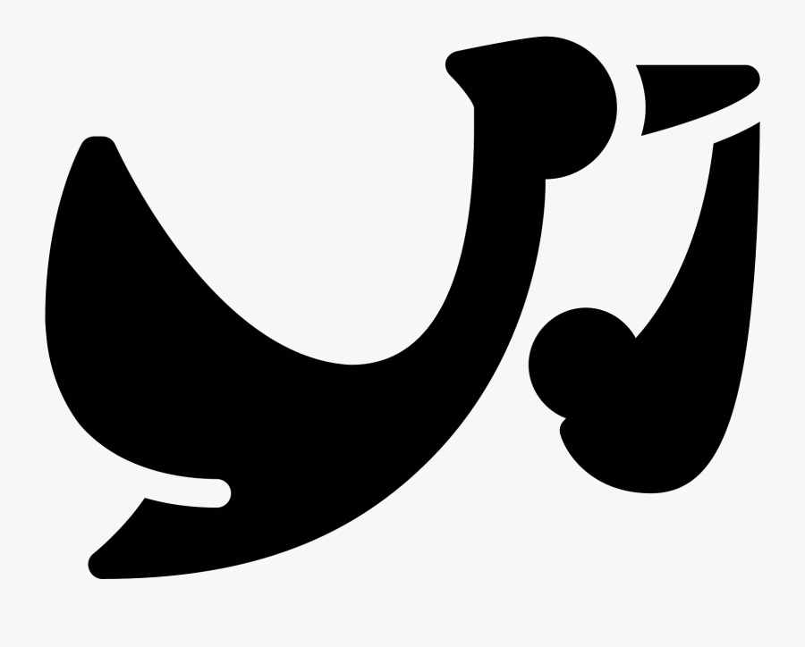 Flying Stork With Bundle Filled Icon, Transparent Clipart