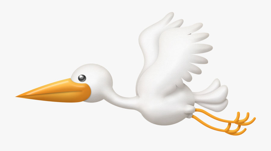 Cegonha Com Bebe Rosa - Cegonha Png, Transparent Clipart