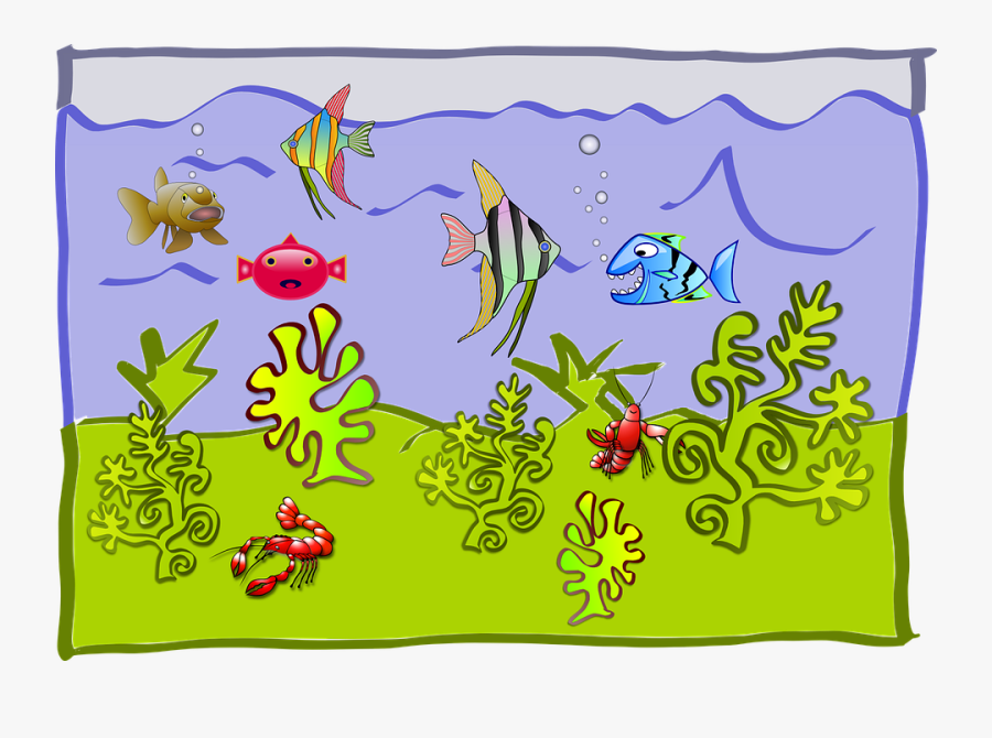 Underwater World Aquarium Svg Clip Arts - Karneval Der Tiere Aquarium, Transparent Clipart