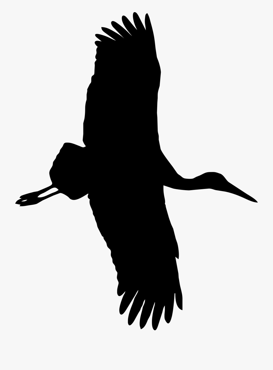 Big Image Png - Png Stork Silhouette, Transparent Clipart