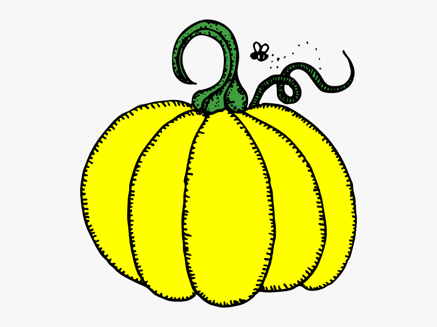 Yellow Pumpkin Clip Art - Fall Clip Art Pumpkin, Transparent Clipart