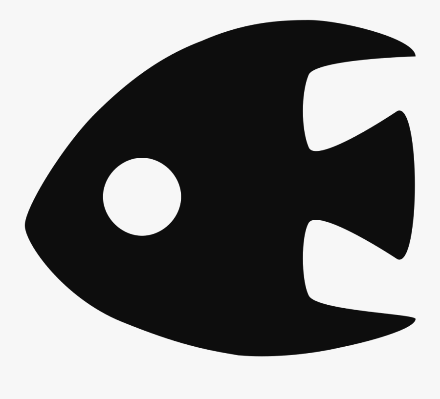 Monochrome - Ikan Hias Air Laut Vektor, Transparent Clipart
