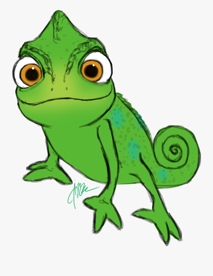 Clip Art Chameleon Frogs - Tangled Lizard, Transparent Clipart