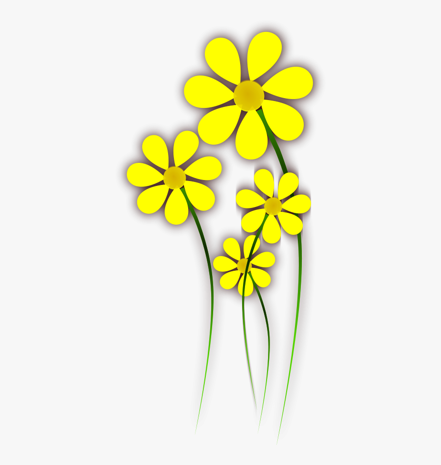 Yellow Leaf Clipart, Vector Clip Art Online, Royalty - Vector Yellow Flower Clipart Png, Transparent Clipart