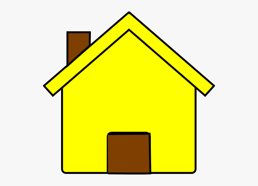 Yellow House Svg Clip Arts - Yellow House Clip Art, Transparent Clipart