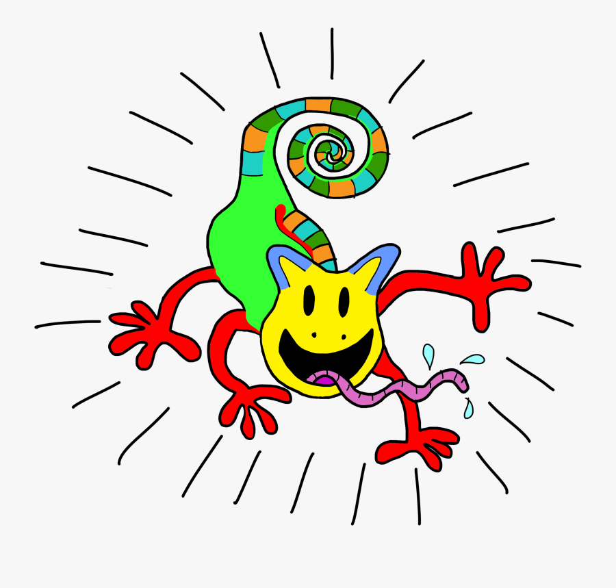 Png Chameleon Clipart Rainbow, Transparent Clipart