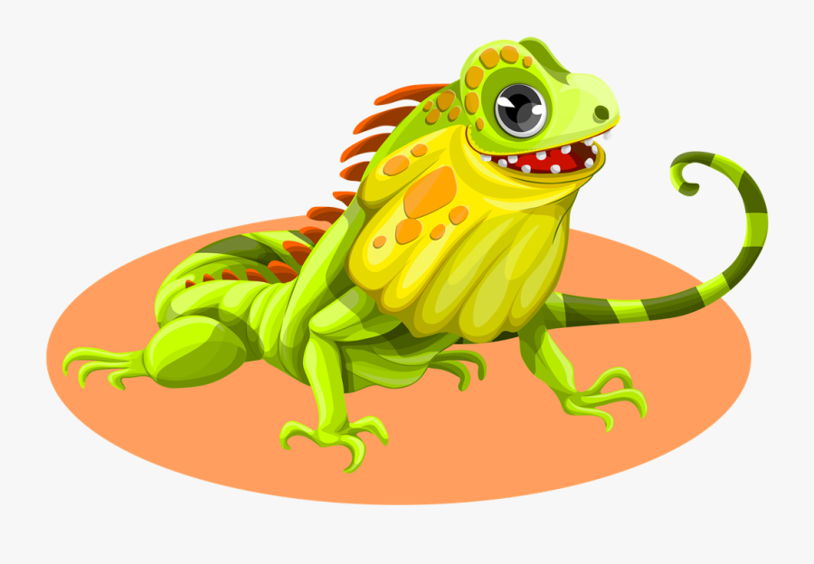 Free Vector Graphic Iguana Animal Lizard Green Image - รูป อี กั ว น่า การ์ตูน, Transparent Clipart