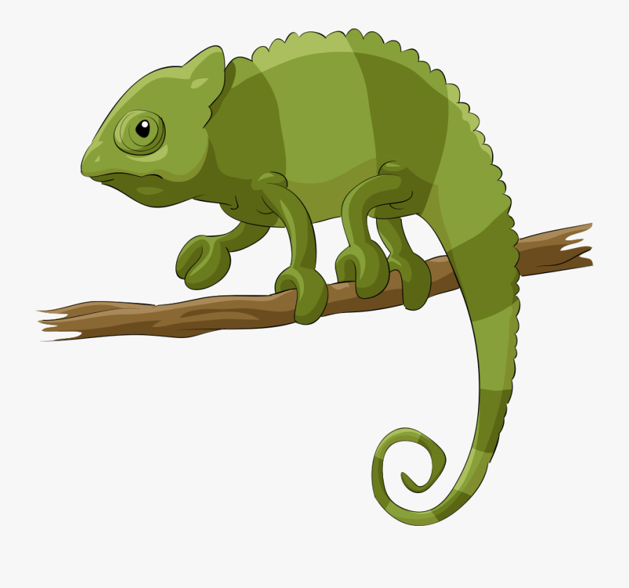 Chameleons Lizard Reptile Cartoon - Chameleon Vector, Transparent Clipart