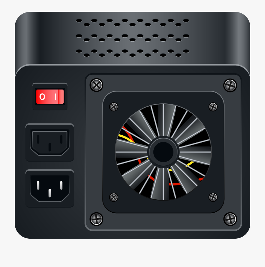 Special Black Power Supply Computer Png Clipart - Computer Case, Transparent Clipart