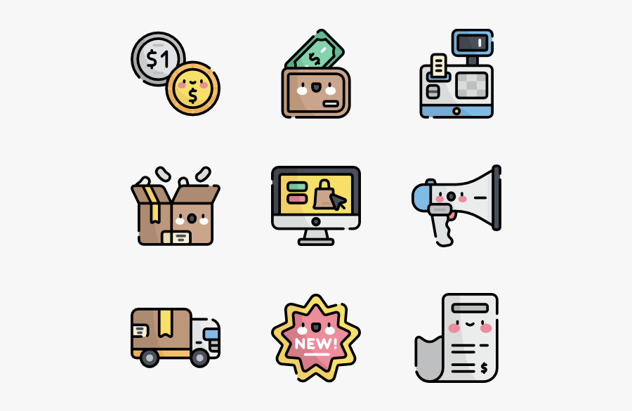 Black Friday - Cyber Security Icon Set, Transparent Clipart