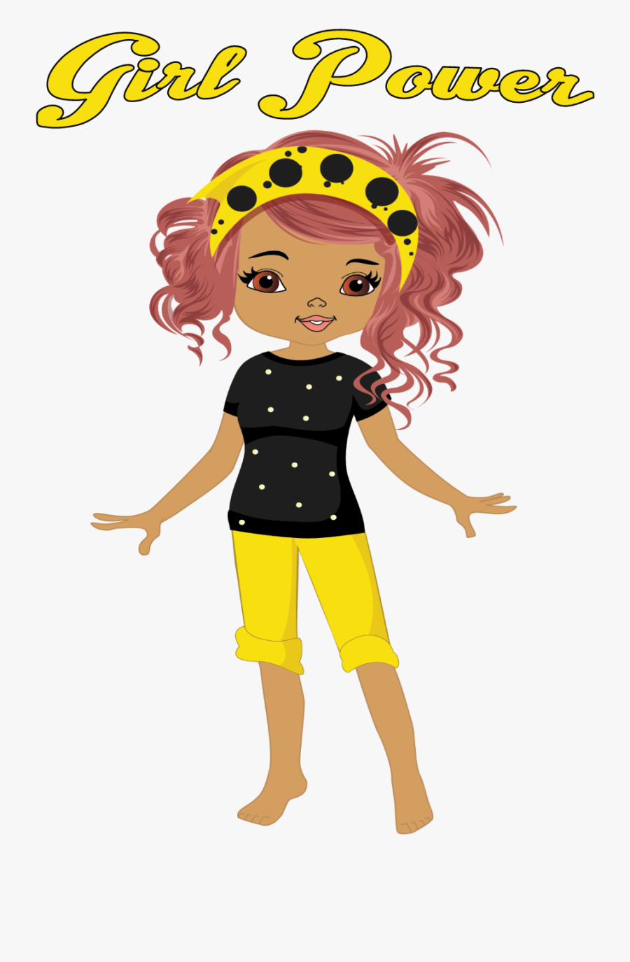 Transparent Girl Power Clipart - Cartoon, Transparent Clipart