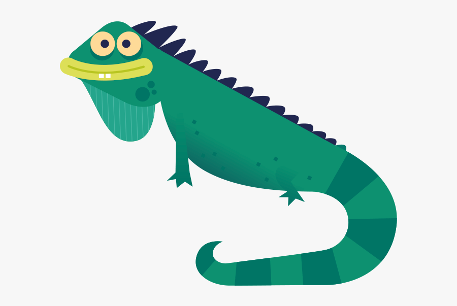 Chameleon Clipart Colorful - Iggy Iguana Las Iguanas, Transparent Clipart