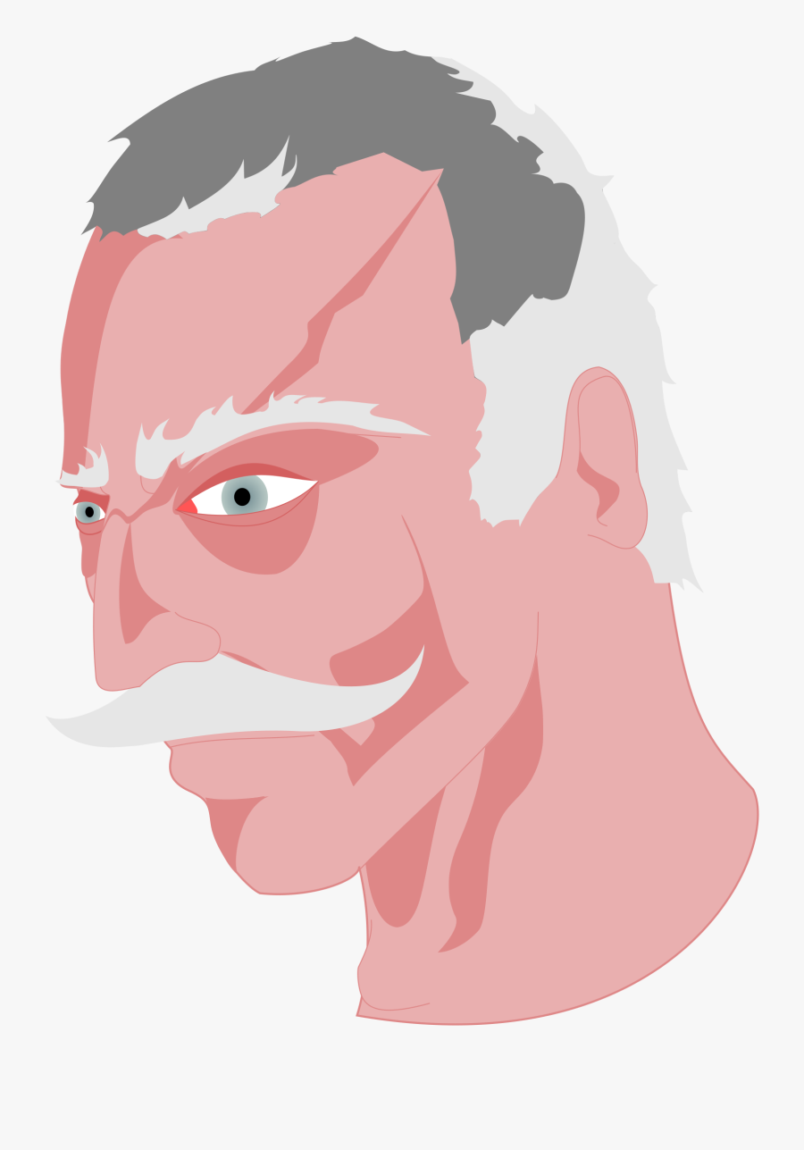 Mad Old Man - شعر عجوز Png, Transparent Clipart