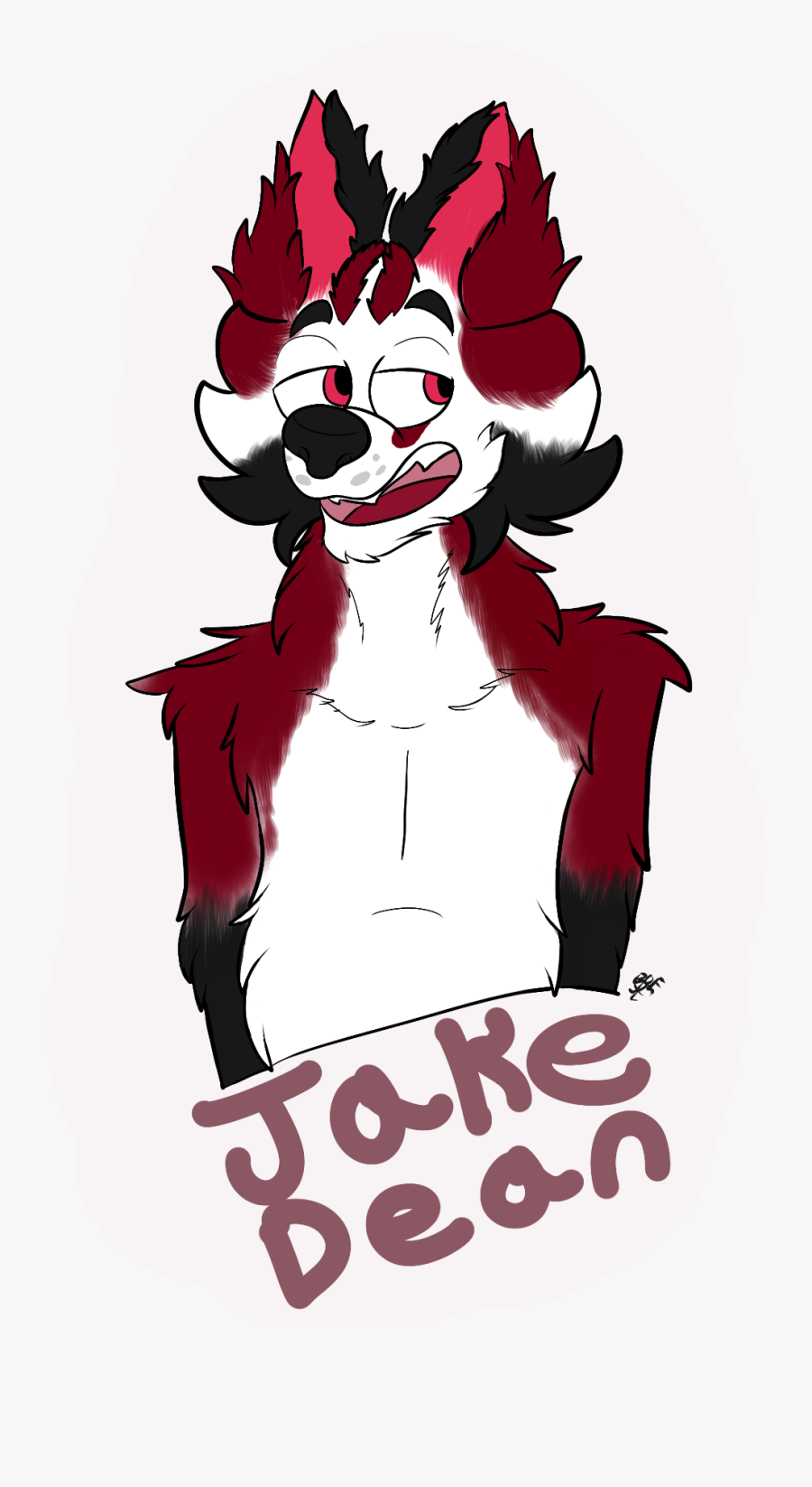 Jake Dean The Mad Husky Badge Clipart , Png Download - Cartoon, Transparent Clipart