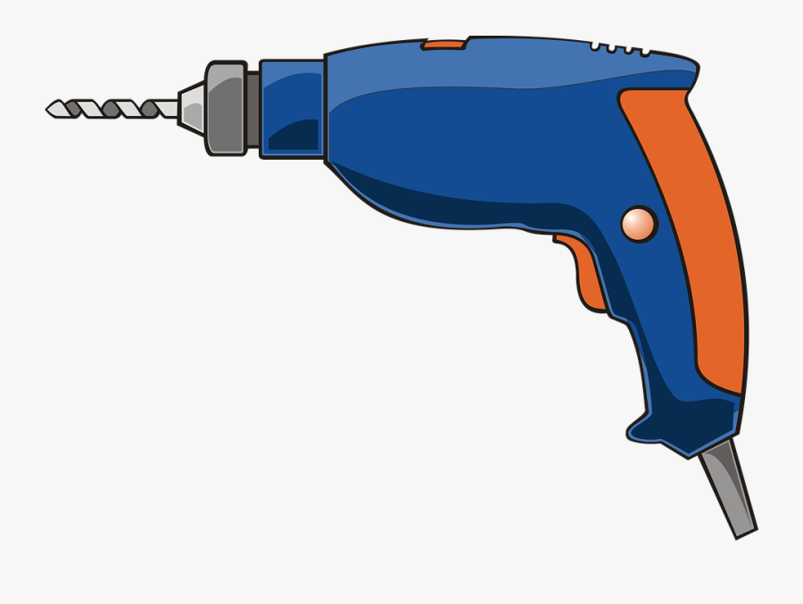 Power Tool Clipart - Electric Drill Clip Art, Transparent Clipart