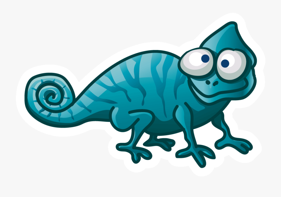 Lizard Chameleons Reptile - Cartoon Lizard Transparent Background, Transparent Clipart