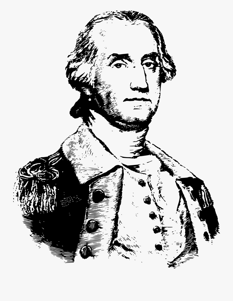 George Washington Clip Art Openclipart Free Content - George Washington Dc Clipart Black And White, Transparent Clipart