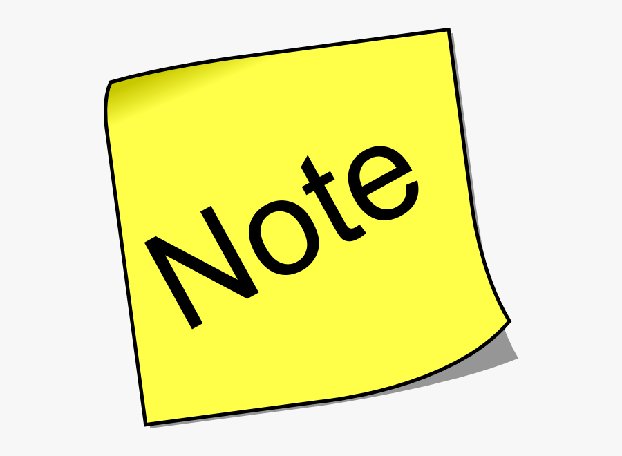 Note Clip Art, Transparent Clipart