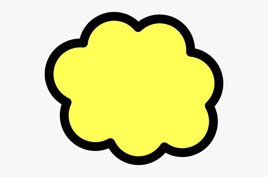 Cloud Clipart Yellow - Cloud Clip Art, Transparent Clipart