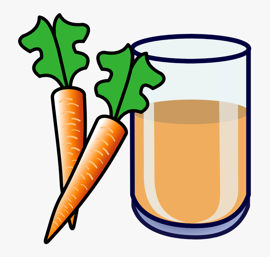 Juice Clipart Carrots - Carrot Juice In Transparent Background, Transparent Clipart