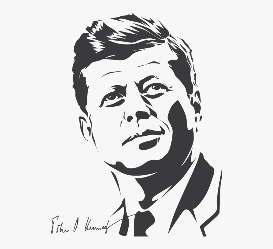 Transparent George Washington Clipart Black And White - John F Kennedy Png, Transparent Clipart