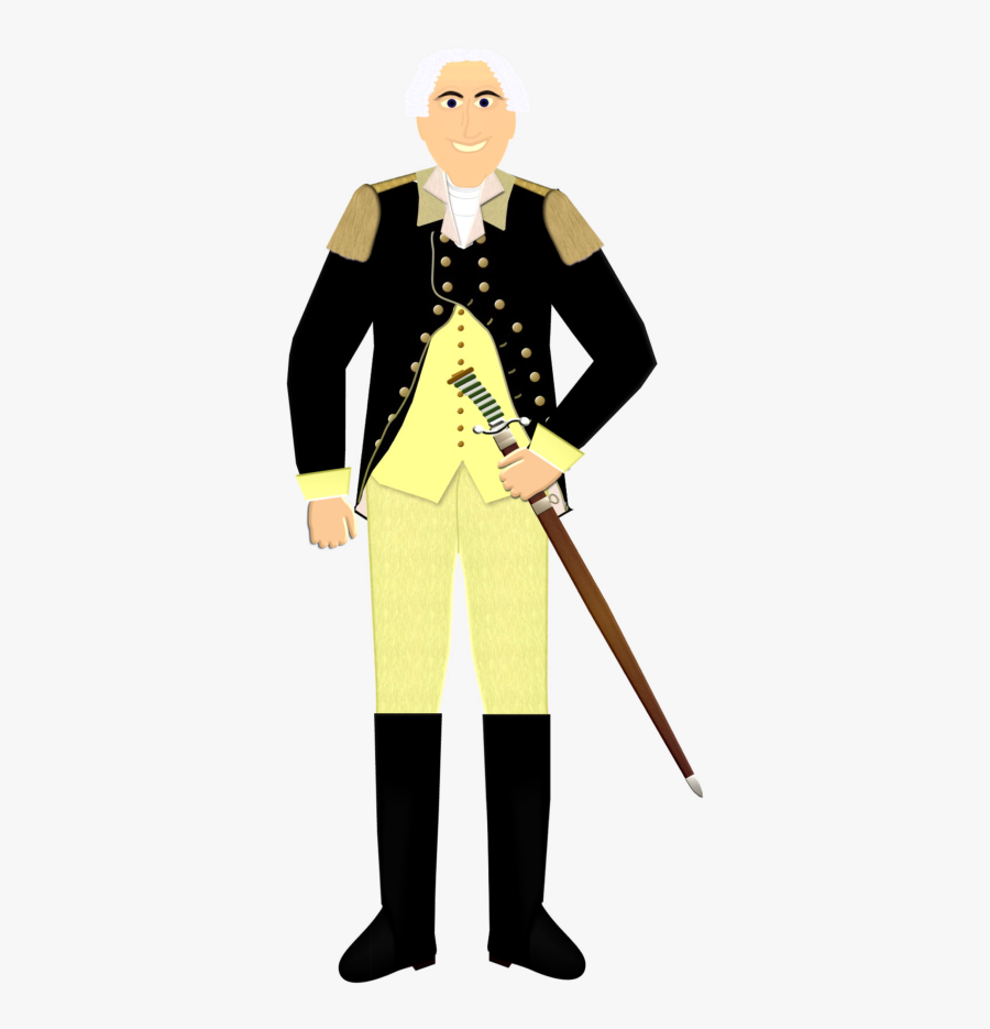 Transparent George Washington Png - George Washington Hat Drawing, Transparent Clipart