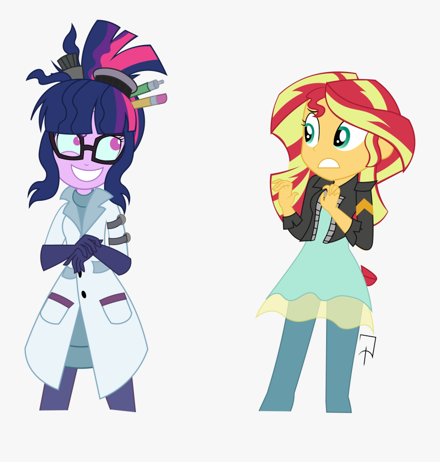 Transparent Mad Science Clipart - Anime Mad Scientist Girl, Transparent Clipart