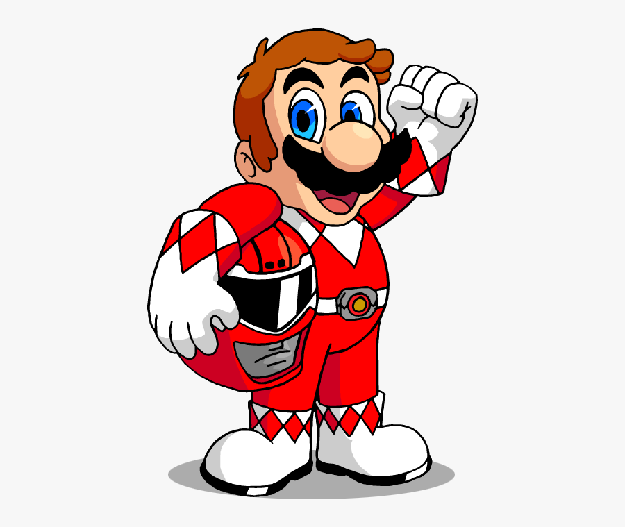 Free Download Red Ranger Power Rangers Red Wing Shoes - Super Mario Power Rangers, Transparent Clipart
