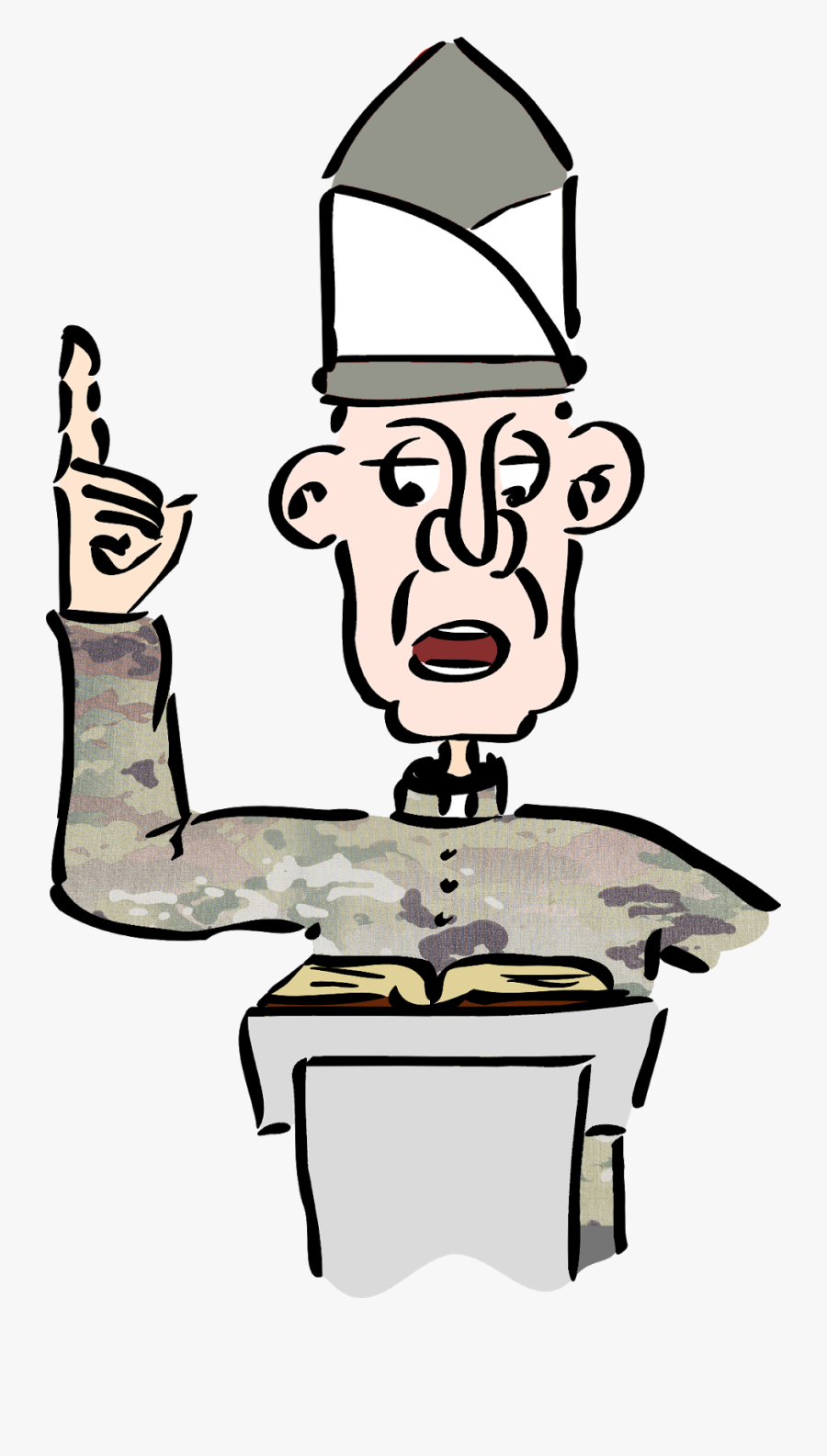 Re-enlist To Be A Reverend - Free Clipart Medieval Priest, Transparent Clipart