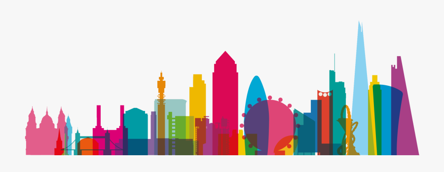Study Abroad In The Uk - Shapes In Cities, Transparent Clipart