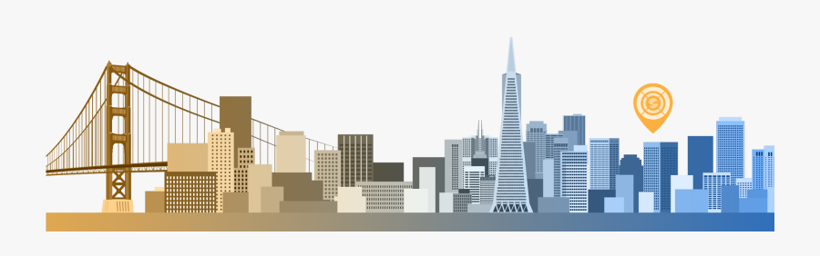 Skyline Clipart Skyline San Diego - San Francisco Skyline Transparent, Transparent Clipart