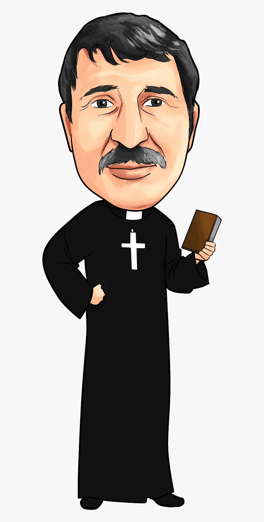 Clip Art Preist Cartoon - Clipart Priest Cartoon, Transparent Clipart