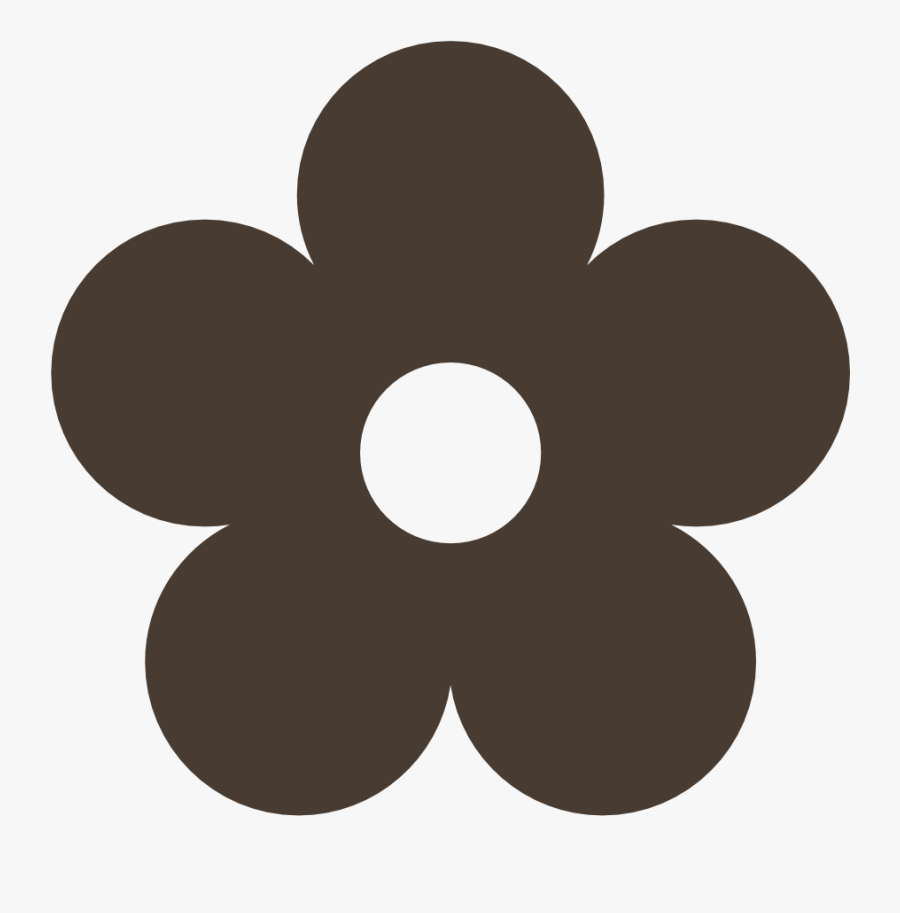 Retro Flowers, Simple Flowers, Oxblood, Flower Power, - Pink Flower Clipart Png, Transparent Clipart