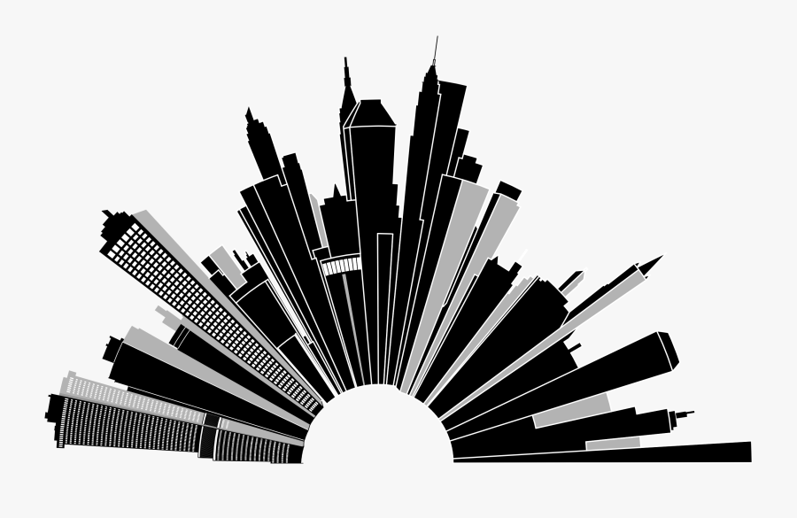 Clipart - Cityscape Clip Art Png, Transparent Clipart