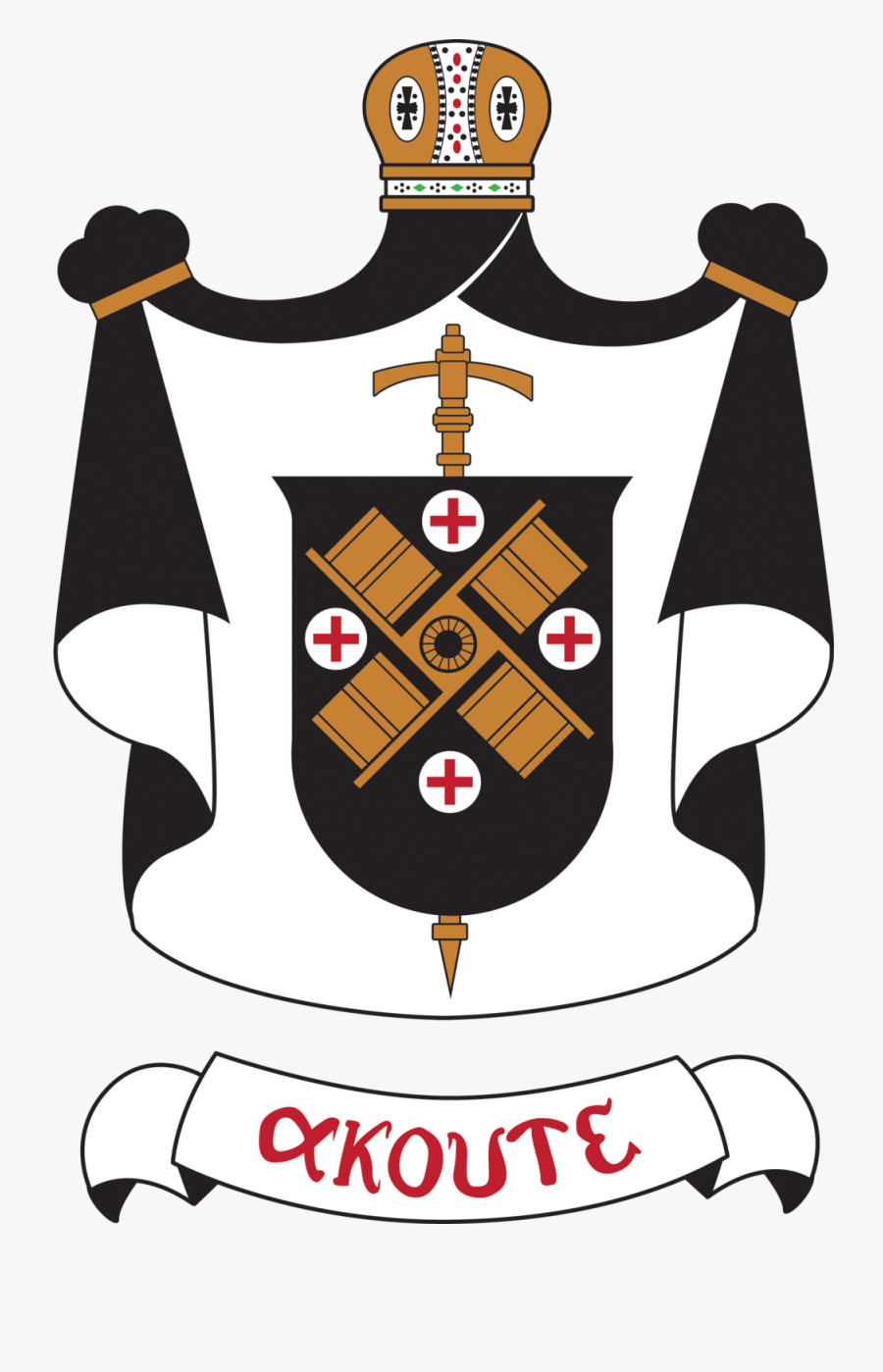 Pastor And Staff - Archimandrite Coat Of Arms, Transparent Clipart