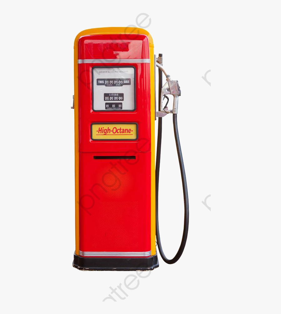 Red Gas Station - Filling Station, Transparent Clipart