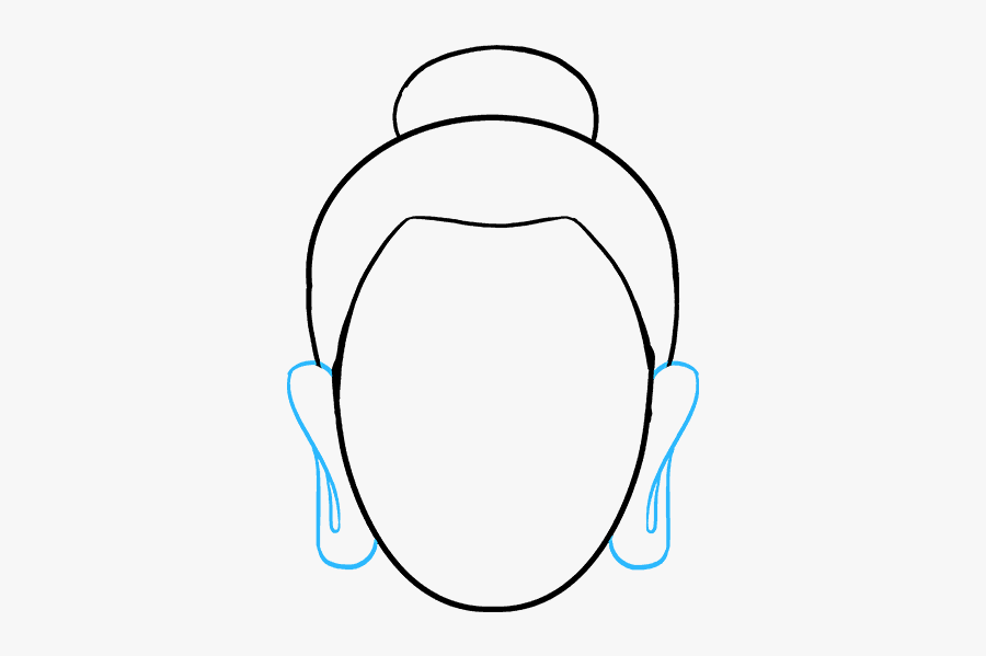 Buddha Face Sketch - Simple Drawing Of Buddha, Transparent Clipart