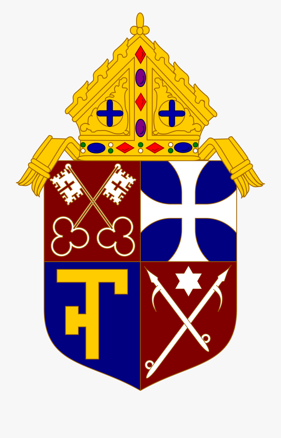 Roman Catholic Archdiocese Of Berlin - Roman Catholic Coat Of Arms, Transparent Clipart