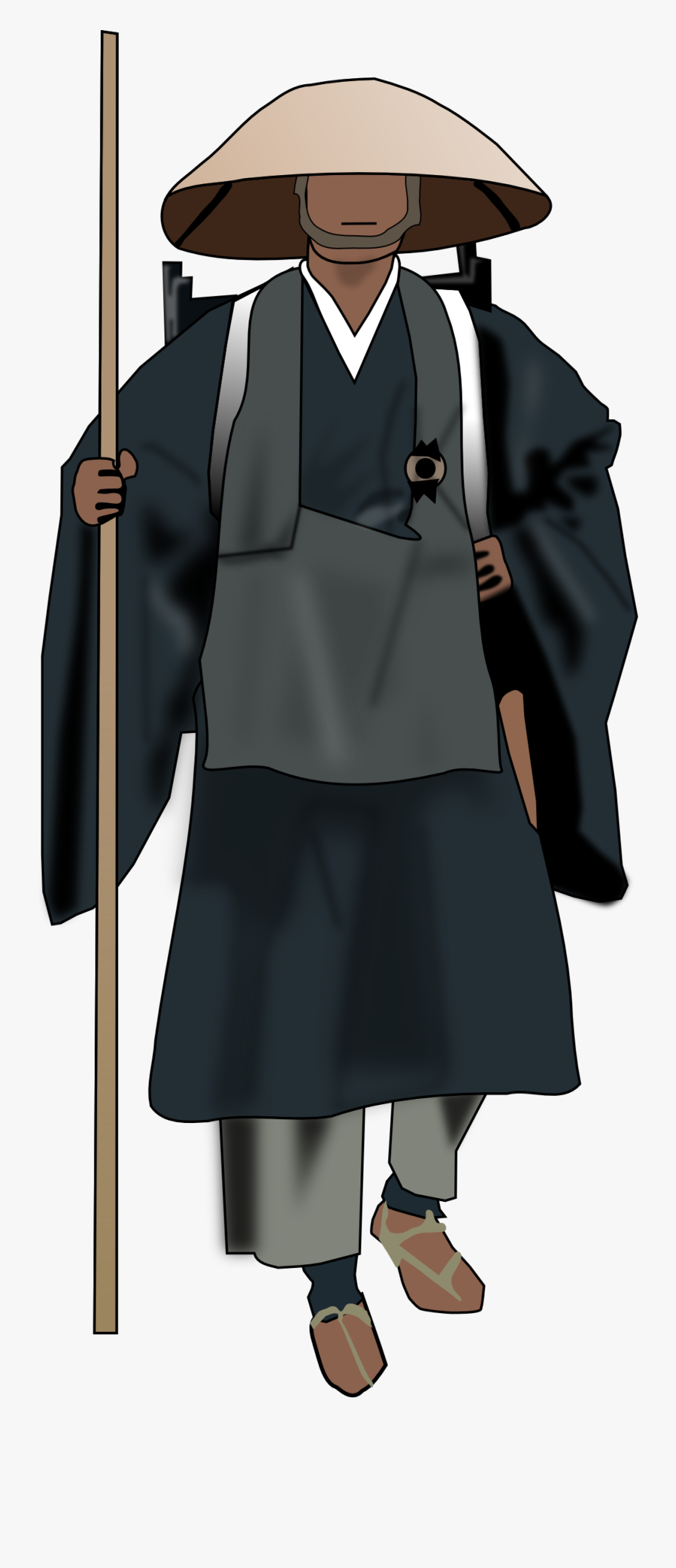 Dibujo Zen Priest 555px - Chinese Person Png, Transparent Clipart