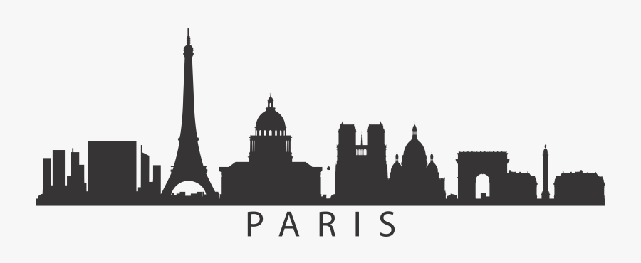 Paris Clipart Skyline - Advertising Trade Fair Poster, Transparent Clipart
