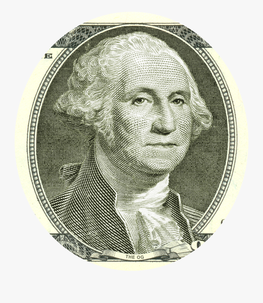 Transparent $100 Bill Png - George Washington Money, Transparent Clipart