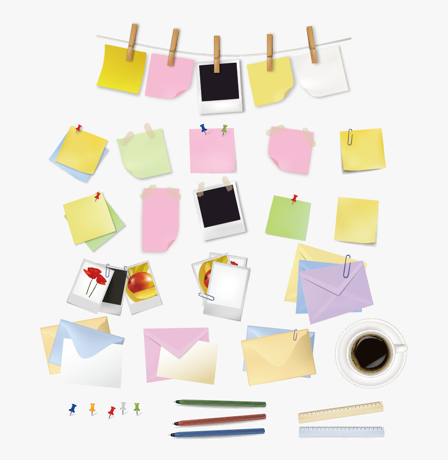 Paper Clip Post It Note Clip Art - Paper, Transparent Clipart
