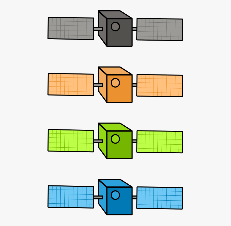 Gps Satellites Clip Art - Global Positioning System, Transparent Clipart